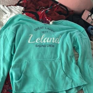 Teal Leland Sailing Crew Sweatshirt